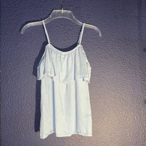 Blue Tank Top w/ little sleeves